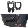 X AUTOHAUX Leather Car Door Anti Kick Pad Sticker for