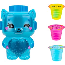 Kutie Kups - 4” Robot Cat Kutie with 3 Kups Featuring Surprise Collectible Lil Kuties Micro Figures - Ages 5+