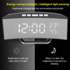 LED Digital Clock 3 Level Brightness Snooze USB Battery Powered