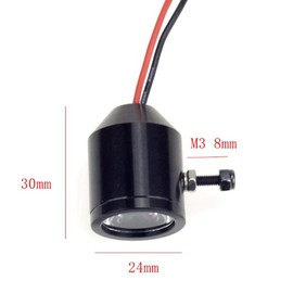 RC Searchlight, 3W Spotlights RC Searchlight Upgrade Spare Part Universal Suitable for RC Car Model(Black)