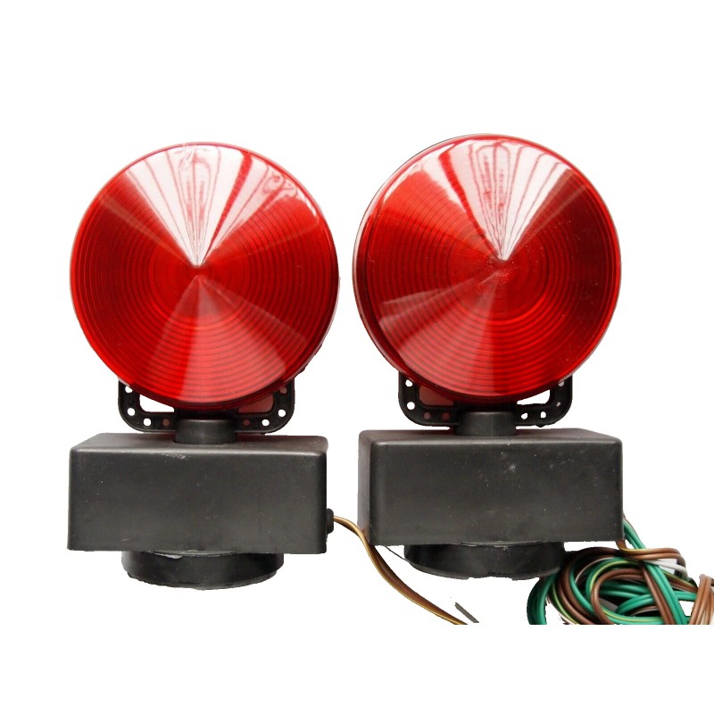 EAGLE KING PRODUCTS 12V Magnetic Towing Trailer Light Kit Amber/Red