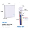 SuperInk 2-Gang Wireless Light Switch with Receiver Kit Outdoor 1900
