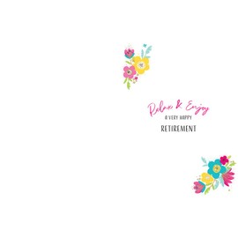 Piccadilly Greetings Piccadilly Greetings Modern Best Wishes Happy Retirement Card - 8 x 6 inches, White