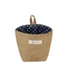 ABOOFAN 1PCS Small Storage Baskets Bag Cotton Linen Hanging Storage