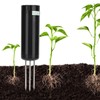 3‑Probe Soil Temperature Tester Portable Soil Humidity Conductivity Meter Garden