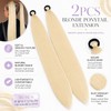 2 Pieces Blonde Ponytail Extension, 26 Inch Straight Braiding Hair,