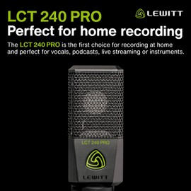 Lewitt LCT 240 Pro Microphone for Home Recording, Black