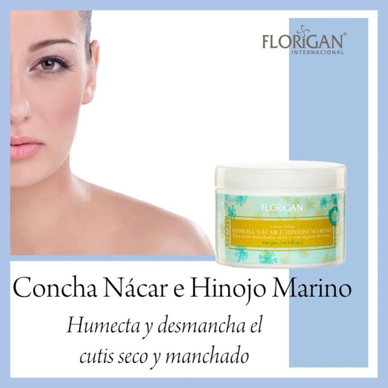 Crema Aclaradora Concha Nacar E Hinojo Marino Florigan® 350g Mixta