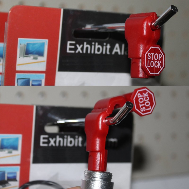 BETERTEK Peg Hook Stop Lock for Prevent The Sweep Theft