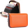 RFID Blocking Leather Credit Card Holders Womens Small Clutch Wallet