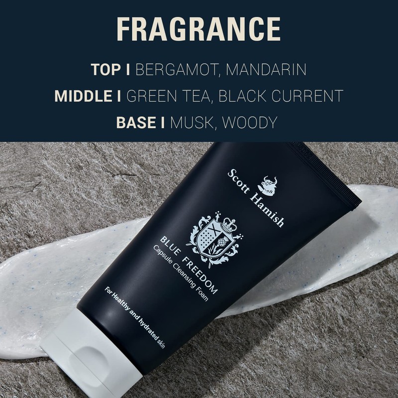 Scott Hamish Blue Freedom Capsule Cleansing Foam - Exfoliating Face