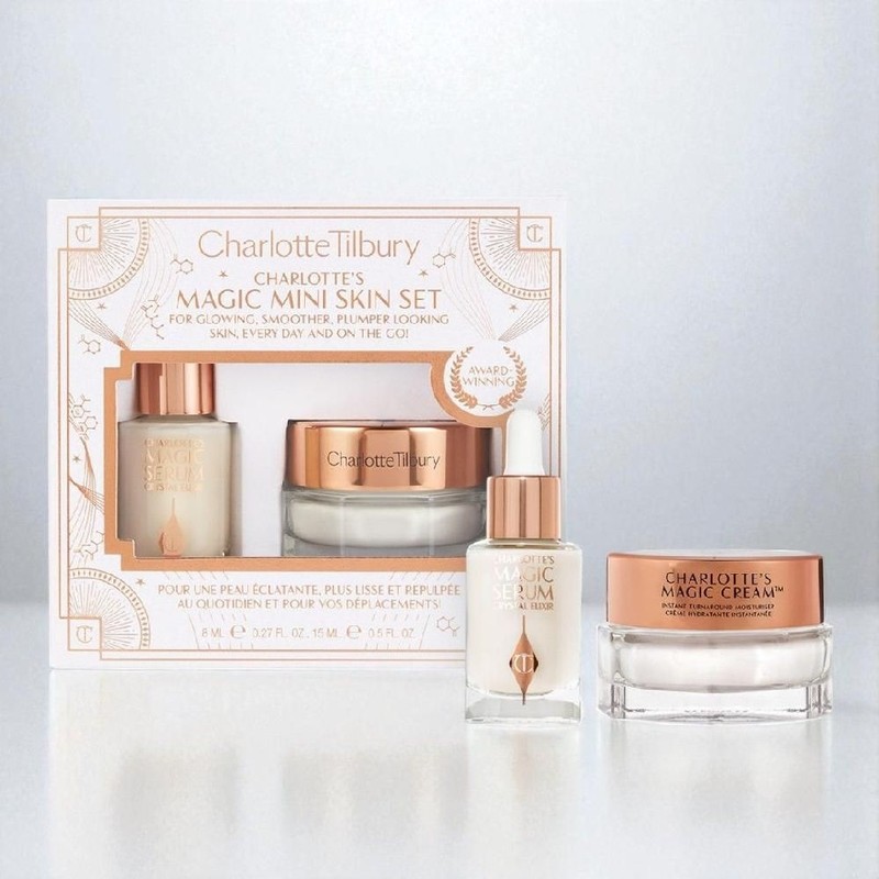 Charlotte Tilbury 샬롯틸버리 미니 스킨 세트(매직 세럼 크리스탈 엘릭서 8ml+페이스크림