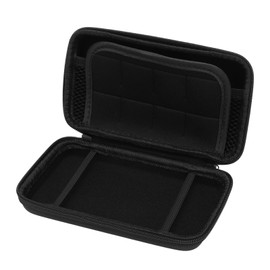 LICAEVEY Hard Shell Travel Case with 8 Game Slots & Accessory Storage for 3DS XL,2DS XL,DSi XL Consoles (Black) (Black)