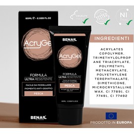 Gel-Nagelaufbau, Polygel Nagel-Set, Acrylgel für Konstruktionen, kratzfest und vergilbungsfrei, hält bis zu 5 Wochen (Pfirsich)