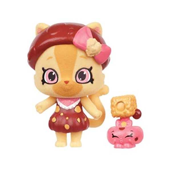 Shopkins Wild Style Kitty Crumbles Shoppet and Camilla Cat Stand