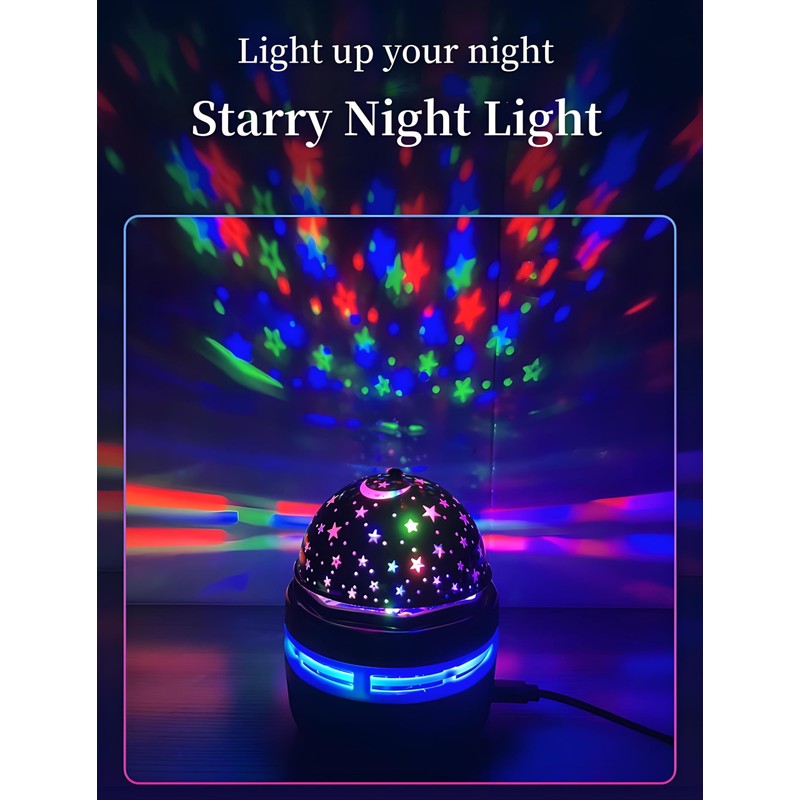 Lancoon 2 Pack Star Projector Night Light Kids Toys Mini