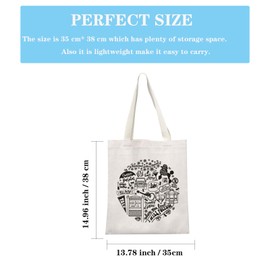 TV Show Inspired Shopping Bags Gilmore Tote Bags TV Show Fans Gift TV Show Lover Merchandise for Men Women (Gilmore Tote CA)