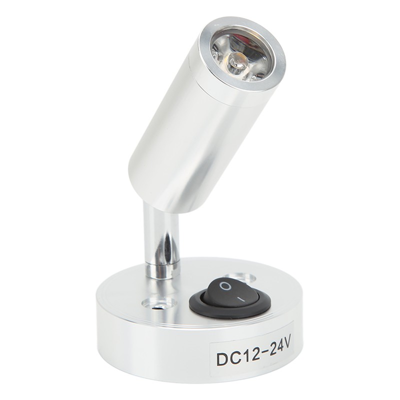 RV Bedside Reading Light Rotatable Wall Mount LED Spot Reading