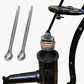 eMagTech Set mit 2 Splinten 11 x 40 mm mit Clip und Unterlegscheibe, kompatibel mit Nostalgie Die Handpumpe Typ 75