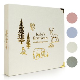 Keepsake Baby Memory Book for Boys and Girls – Timeless First 5 Year Baby Book – Neutral Journal Scrapbook or Photo Album - Record a Milestone for Every Event from Birth to Age 5