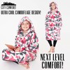 CityComfort Girls Oversized Blanket Hoodie Kids Fleece Fluffy Hoodies (Pink