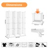 AWTATOS 12 Cube Storage Wire Closet Organizers DIY Stackable Storage