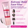 Lace Bonding Gel 100g,Extreme Hold Lace Gelly,New Brush Head Design,Invisible