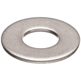 Small Parts M8D125A Steel Flat Washer, Zinc Plated Finish, DIN 125, Metric, M8 Screw Size, 8.4 mm ID, 16 mm OD, 1.6 mm Thick (Pack of 100)