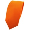 TigerTie Slim Satin Tie in Solid Colour in Various Colours
