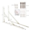 Shelf Brackets 16 Inch, Heavy Duty 90 Degree Floating Wall