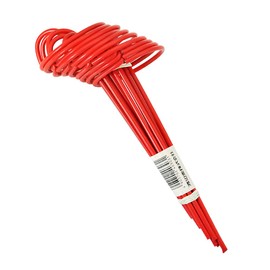 Yasushi Watanabe Round, 7.9 inches (20 cm), Set of 10, Red