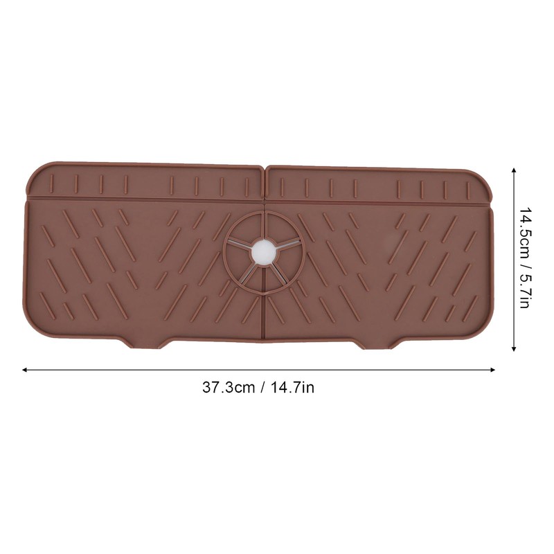 Kitchen Bathroom Silicon Sink Water Splash Guard Drying Gray Faucet