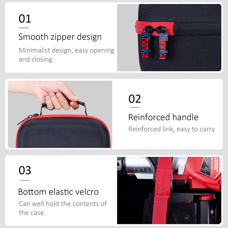 Khanka Hard Case Replacement for Milwaukee M18 FUEL Cordless Compact