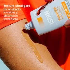 ISDIN Fotoprotector Fusion Gel Sport SPF 50+, Protector Solar Corporal en gel ideal para practicar deporte, 100ml