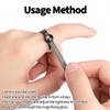 2 Pcs Ring Sizer - Finger Size Measuring Tool with