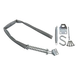 QCAA Spring and Storm Door Chain, 28", Zinc, with Vinyl Covered, 2 Pack, Made in Taiwan