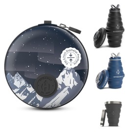 HYDAWAY Travel Case for Storing and Protecting Collapsible Water Bottles and Cups for Airports, TSAs, Holidays, Family, Business, Adventure Trips, Bottles and Cups Sold Separately, kenai, Casual