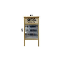Bear on Easy Stainless Steel Washboard (Family Size 12½" x 23¾")