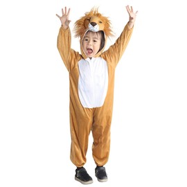 Seruna Seruna Löwen-Kostüm, An73 122-128, für Kind-er, Wild-Katze Löwe Katze-n Kostüm-e Fasching Karneval Kleinkinder-Karnevalskostüme Kinder-Faschingskostüme