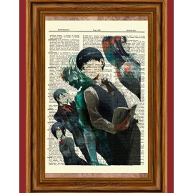 Tokyo Ghoul Dictionary Art Book Picture Poster Shuu Rize Touka Kaneki Anime