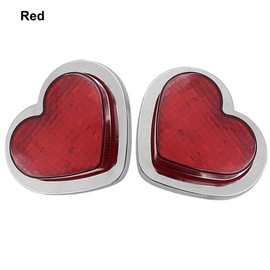 MASO Heart Shaped Side Marker, LED Light, Heart LED Side Signal Light, Fit for 12-24V Cars, Vans, Trucks, Trailers, White Light