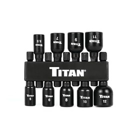 Titan 16297 9-Piece Metric Magnetic Nut Driver Set, Nut Setter Set