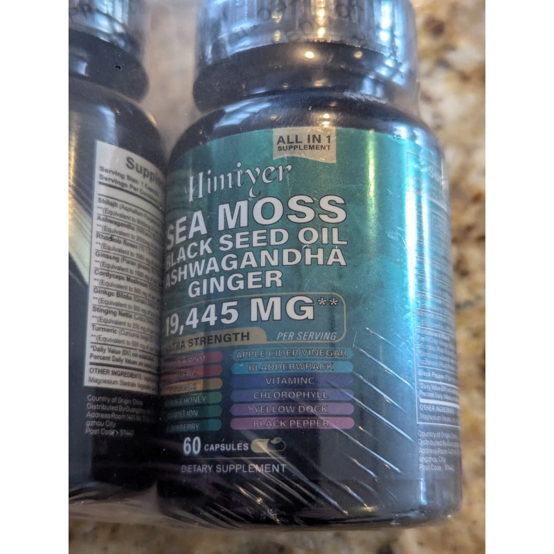 Himiyer - Shilajit 15,250 MG 60 Caps, Himiyer Sea Moss