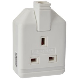 Masterplug ELS13W-01 Heavy Duty Single Socket Trailing Socket, without Plug and Cable, 13 Amp, White