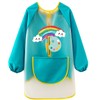 LXOrdora Kids Art Apron Waterproof Smock Long Sleeved Rainbow M