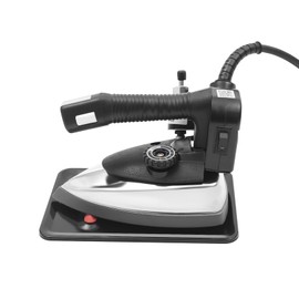 1200w Industrial Electric Steam Iron, Professional Gravity Feed Steam Iron with 5-Speed Regulation, 0.79 Gallons Steam Iron Set for Garment Factories, Curtain Store, Fabric Processing Workshop