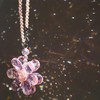 Pink Crystal Flower Car Charm for Women - Feng Shui