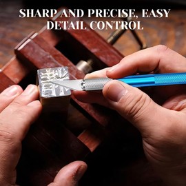 XUELIYUN 50 pcs Straight Cutting Carbon Steel Utility Hobby Craft DIY Cutting Hand Tools Precision（NO:23