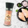 Himalayan Chef Pink Salt Grinder, Roasted Onion & Cushed Red