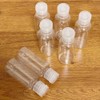 QIRUIRED 5 Pieces Flip Cap Bottles Plastic Empty Transparent Containers